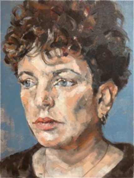 Ölporträt einer Frau