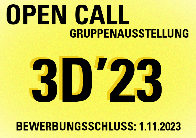 Open Call für die Gruppenausstellung 3D’23 in der skultpurgalerie Osnabrück