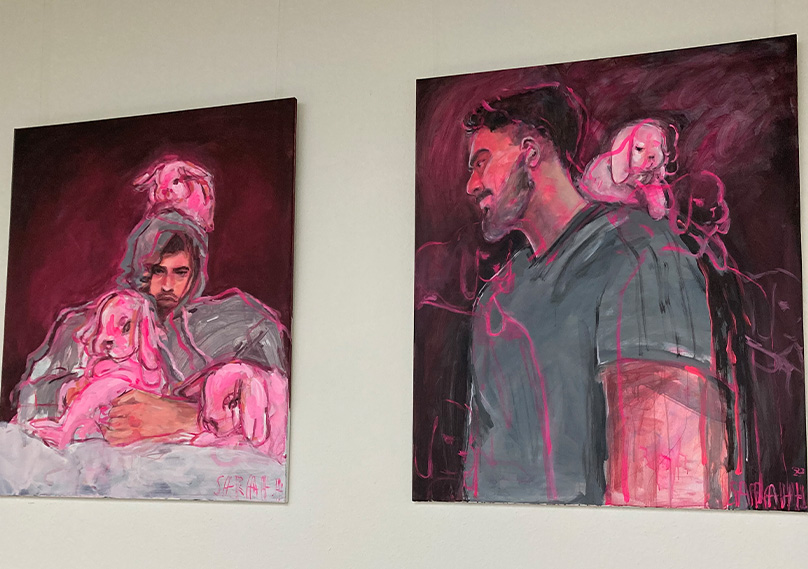 real men have dogs von Sarah Hischemöller in der Galerie im Fenster real men have dogs von Sarah Hischemöller in der Galerie im Fenster
